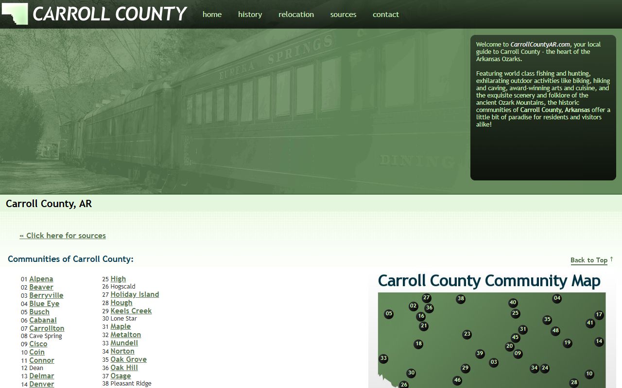 Carroll County Sheriff Office site linked to the Carroll County Jail Roster