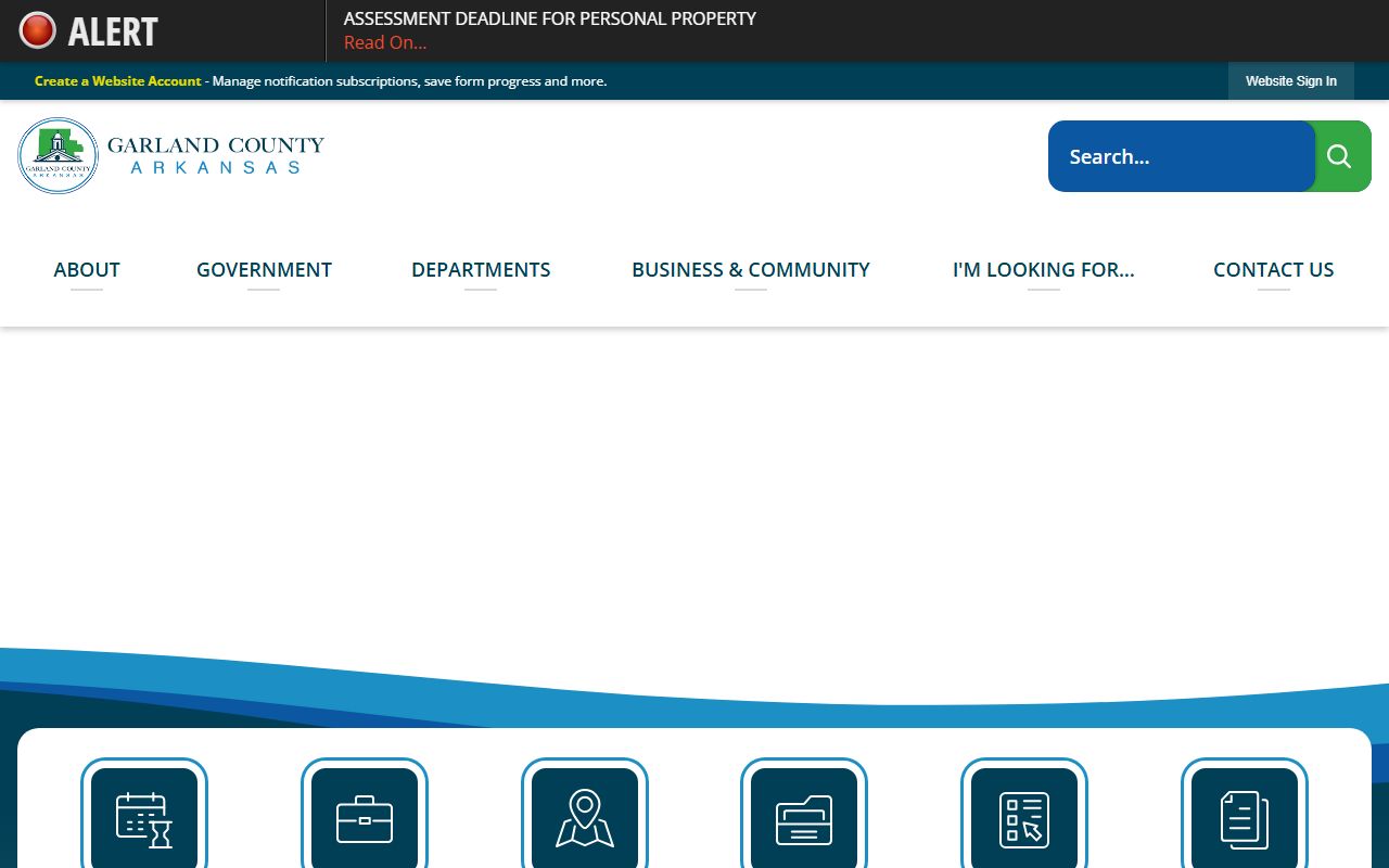 Garland County Sheriff Office website linked to the Garland County Jail Roster