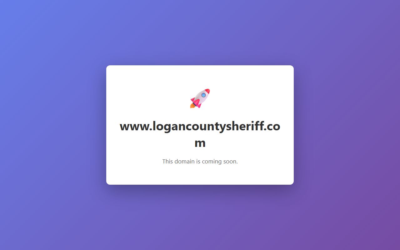 Logan County Jail Roster page on the Logan County Sheriff website in Arkansas